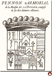 Pennon Armorial
de la Maison (de Baglion)
de la Dufferie